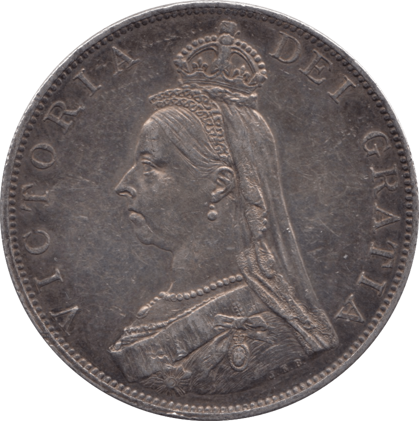 1887 DOUBLE FLORIN ( EF ) - DOUBLE FLORIN - Cambridgeshire Coins