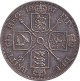 1887 DOUBLE FLORIN ( EF ) - DOUBLE FLORIN - Cambridgeshire Coins