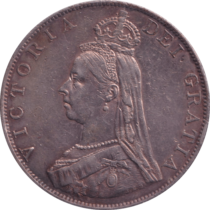 1887 DOUBLE FLORIN ( EF ) - DOUBLE FLORIN - Cambridgeshire Coins