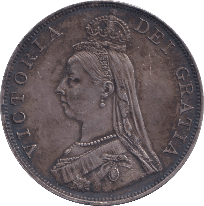 1887 DOUBLE FLORIN ( EF ) - DOUBLE FLORIN - Cambridgeshire Coins