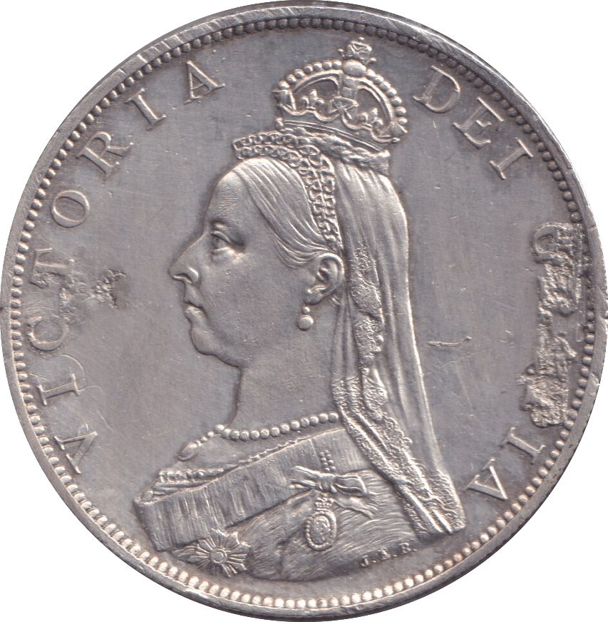 1887 DOUBLE FLORIN ( EF ) - DOUBLE FLORIN - Cambridgeshire Coins