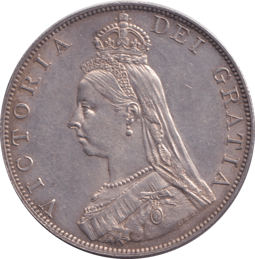 1887 DOUBLE FLORIN ( EF ) - DOUBLE FLORIN - Cambridgeshire Coins
