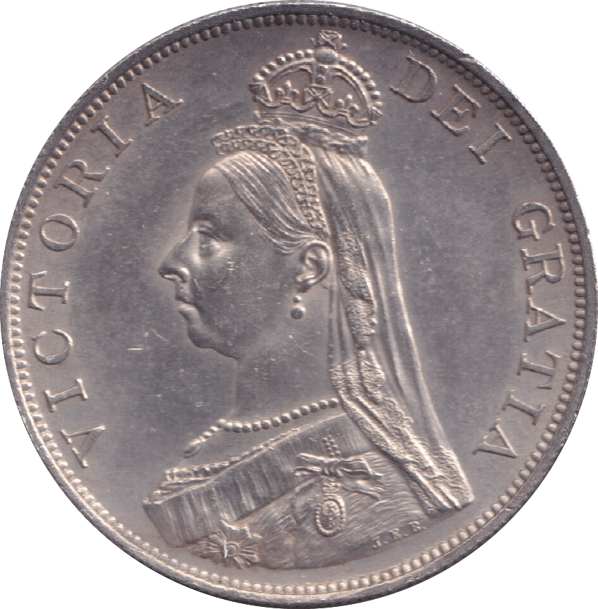 1887 DOUBLE FLORIN ( EF ) - DOUBLE FLORIN - Cambridgeshire Coins