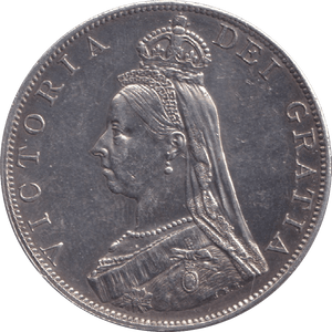 1887 DOUBLE FLORIN ( EF ) - DOUBLE FLORIN - Cambridgeshire Coins