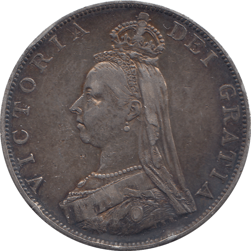 1887 DOUBLE FLORIN ( EF ) - WORLD COINS - Cambridgeshire Coins