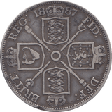 1887 DOUBLE FLORIN ( FINE ) - Double Florin - Cambridgeshire Coins