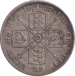 1887 DOUBLE FLORIN ( GF ) - DOUBLE FLORIN - Cambridgeshire Coins