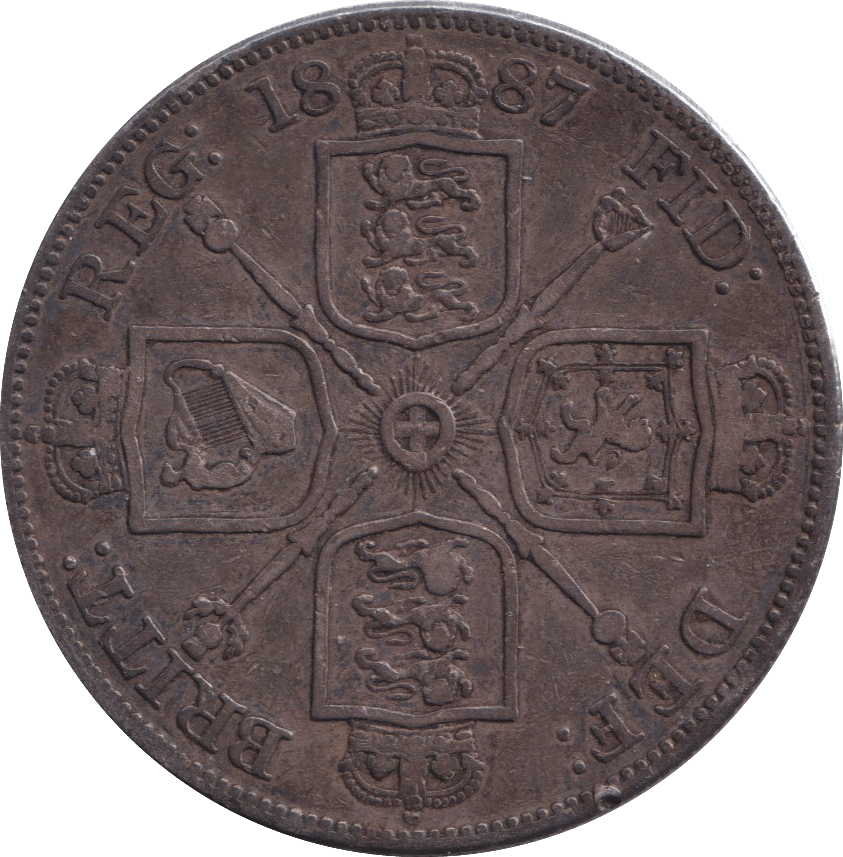 1887 DOUBLE FLORIN ( GF ) - DOUBLE FLORIN - Cambridgeshire Coins