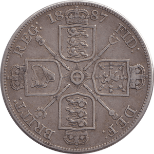 1887 DOUBLE FLORIN ( GF ) - DOUBLE FLORIN - Cambridgeshire Coins