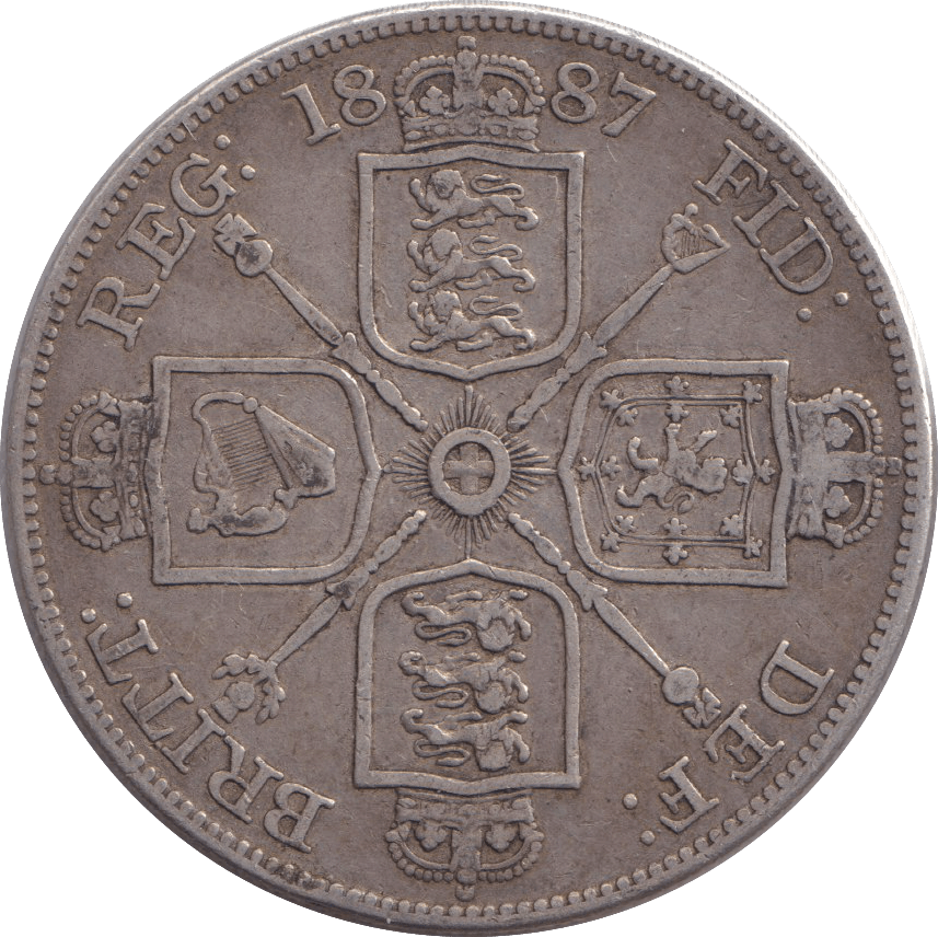 1887 DOUBLE FLORIN ( GF ) - DOUBLE FLORIN - Cambridgeshire Coins