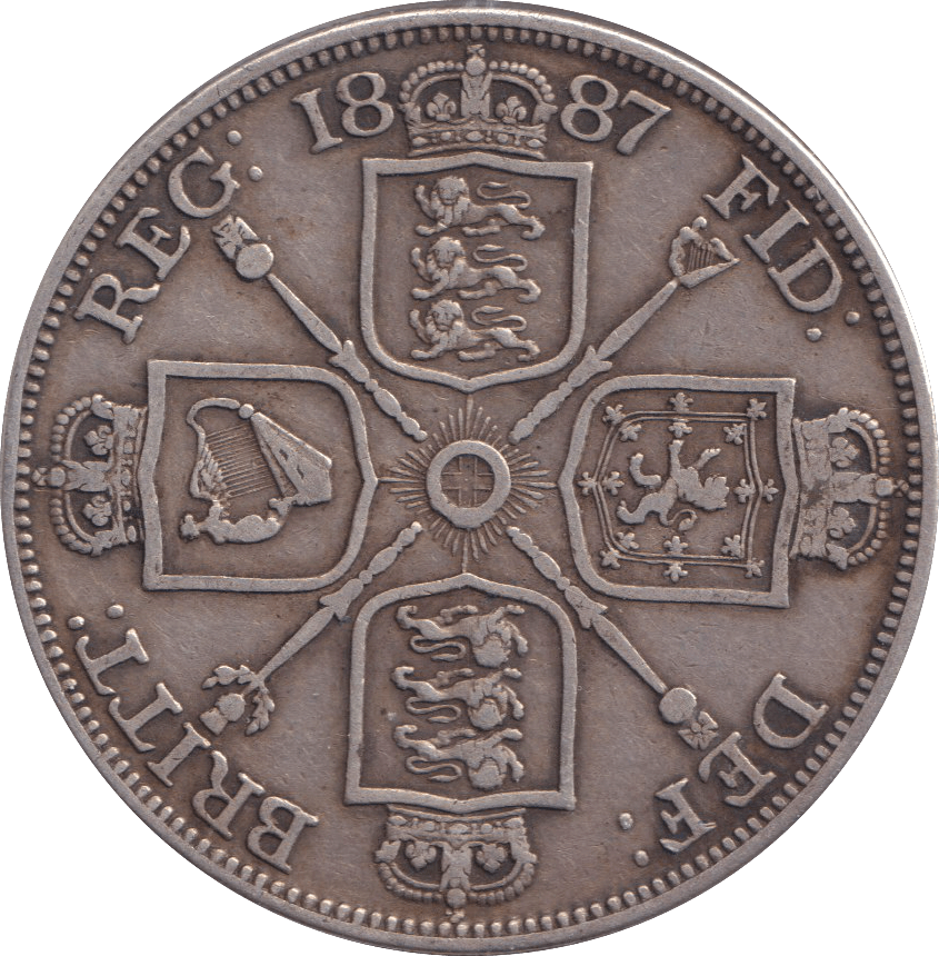 1887 DOUBLE FLORIN ( GF ) - DOUBLE FLORIN - Cambridgeshire Coins