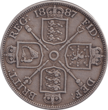 1887 DOUBLE FLORIN ( GF ) - DOUBLE FLORIN - Cambridgeshire Coins
