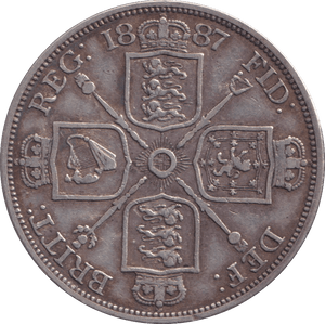1887 DOUBLE FLORIN ( GF ) - DOUBLE FLORIN - Cambridgeshire Coins