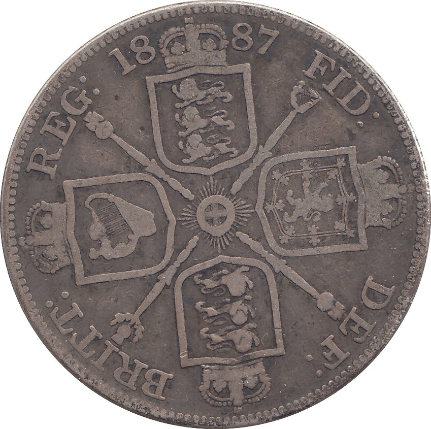 1887 DOUBLE FLORIN ( GF ) - DOUBLE FLORIN - Cambridgeshire Coins