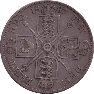 1887 DOUBLE FLORIN ( GF ) - DOUBLE FLORIN - Cambridgeshire Coins