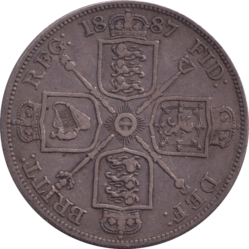 1887 DOUBLE FLORIN ( GF ) - DOUBLE FLORIN - Cambridgeshire Coins