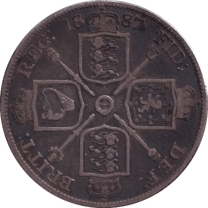 1887 DOUBLE FLORIN ( GF ) - DOUBLE FLORIN - Cambridgeshire Coins