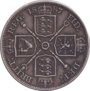 1887 DOUBLE FLORIN ( GVF ) - DOUBLE FLORIN - Cambridgeshire Coins