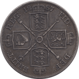 1887 DOUBLE FLORIN ( GVF ) - DOUBLE FLORIN - Cambridgeshire Coins