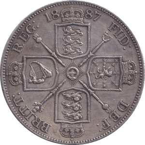 1887 DOUBLE FLORIN ( GVF ) - DOUBLE FLORIN - Cambridgeshire Coins