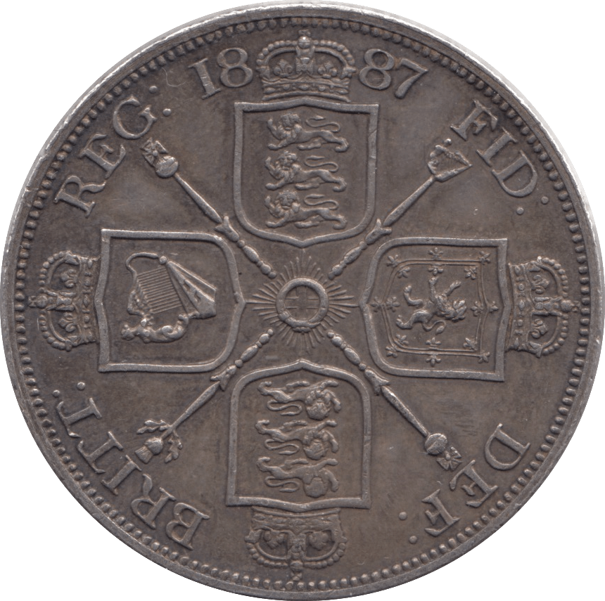 1887 DOUBLE FLORIN ( GVF ) - DOUBLE FLORIN - Cambridgeshire Coins