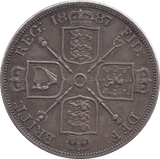 1887 DOUBLE FLORIN ( GVF ) - DOUBLE FLORIN - Cambridgeshire Coins