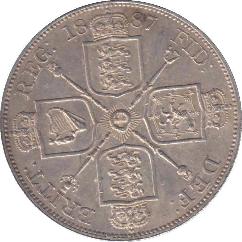 1887 DOUBLE FLORIN ( GVF ) - DOUBLE FLORIN - Cambridgeshire Coins