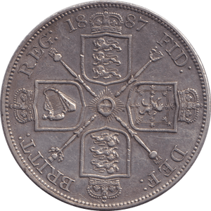 1887 DOUBLE FLORIN ( GVF ) - DOUBLE FLORIN - Cambridgeshire Coins