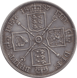 1887 DOUBLE FLORIN ( GVF ) - DOUBLE FLORIN - Cambridgeshire Coins