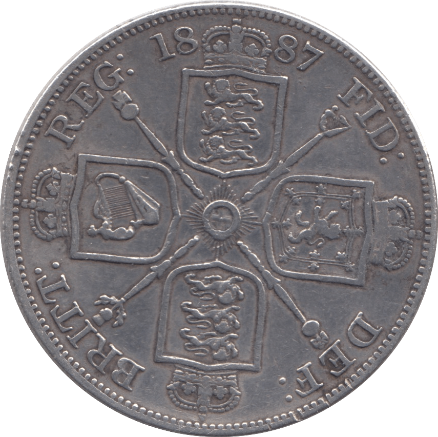 1887 DOUBLE FLORIN ( GVF ) - Double Florin - Cambridgeshire Coins