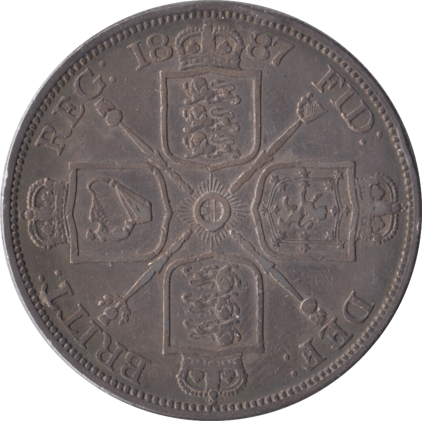 1887 DOUBLE FLORIN ( GVF ) - Double Florin - Cambridgeshire Coins