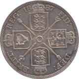 1887 DOUBLE FLORIN ( GVF ) - DOUBLE FLORIN - Cambridgeshire Coins