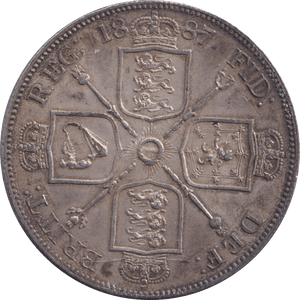 1887 DOUBLE FLORIN ( GVF ) - DOUBLE FLORIN - Cambridgeshire Coins