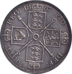 1887 DOUBLE FLORIN ( GVF ) - DOUBLE FLORIN - Cambridgeshire Coins