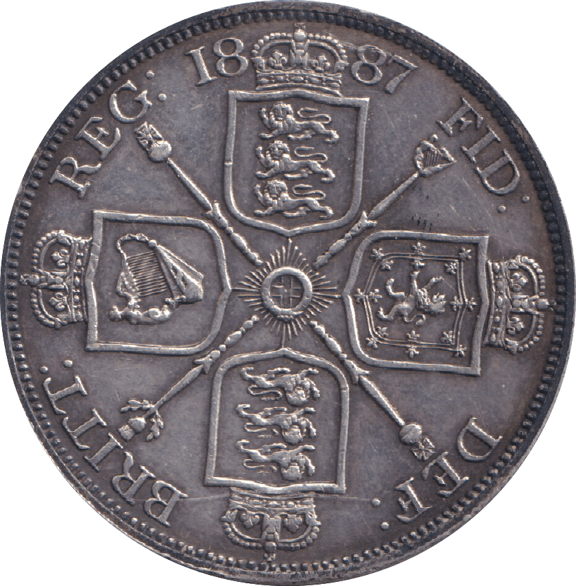 1887 DOUBLE FLORIN ( GVF ) - DOUBLE FLORIN - Cambridgeshire Coins
