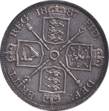 1887 DOUBLE FLORIN ( GVF ) - DOUBLE FLORIN - Cambridgeshire Coins