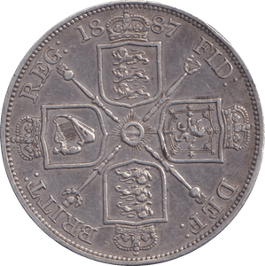1887 DOUBLE FLORIN ( GVF ) - DOUBLE FLORIN - Cambridgeshire Coins