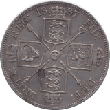 1887 DOUBLE FLORIN ( GVF ) - DOUBLE FLORIN - Cambridgeshire Coins