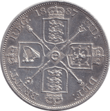 1887 DOUBLE FLORIN ( GVF ) - DOUBLE FLORIN - Cambridgeshire Coins