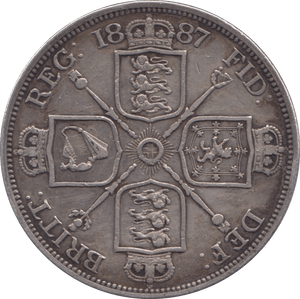 1887 DOUBLE FLORIN ( GVF ) - WORLD COINS - Cambridgeshire Coins