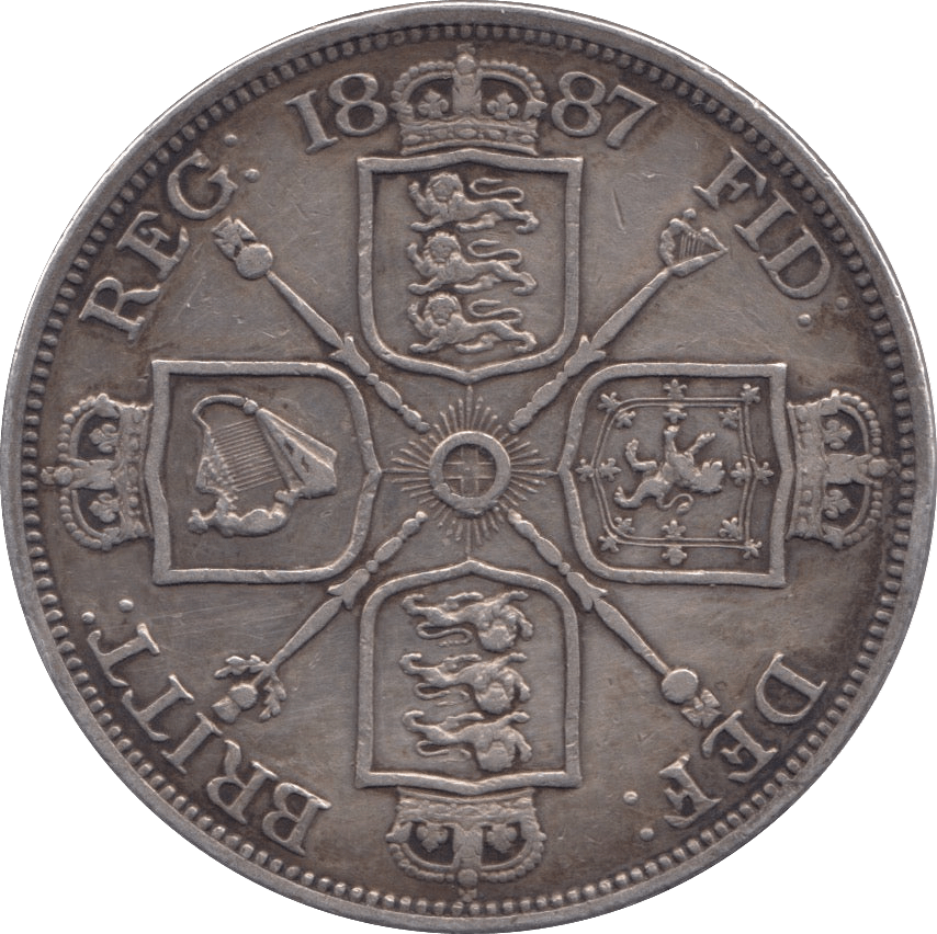 1887 DOUBLE FLORIN ( GVF ) - WORLD COINS - Cambridgeshire Coins