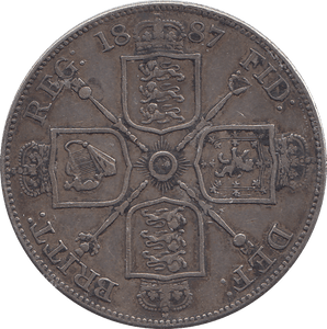 1887 DOUBLE FLORIN ( GVF ) - WORLD COINS - Cambridgeshire Coins