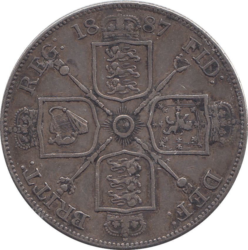 1887 DOUBLE FLORIN ( GVF ) - WORLD COINS - Cambridgeshire Coins