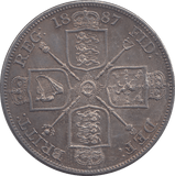 1887 DOUBLE FLORIN ( UNC ) 7 - DOUBLE FLORIN - Cambridgeshire Coins