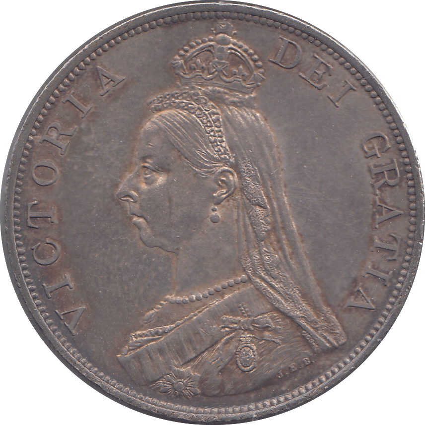 1887 DOUBLE FLORIN ( UNC ) 7 - DOUBLE FLORIN - Cambridgeshire Coins