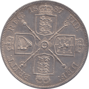 1887 DOUBLE FLORIN ( UNC ) - DOUBLE FLORIN - Cambridgeshire Coins
