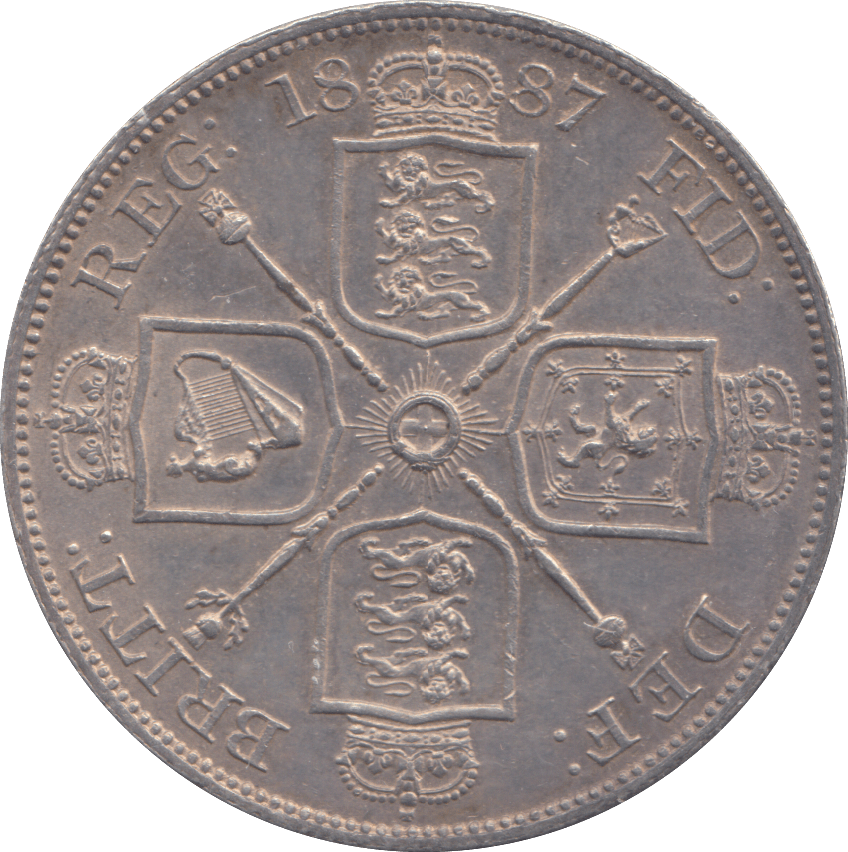 1887 DOUBLE FLORIN ( UNC ) - DOUBLE FLORIN - Cambridgeshire Coins