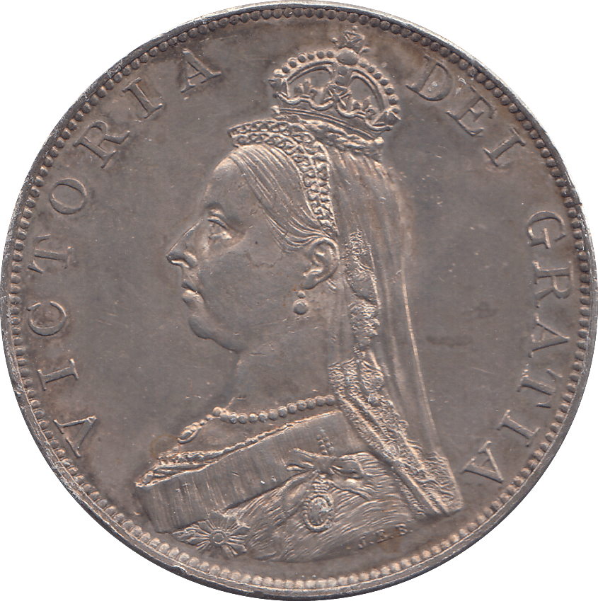1887 DOUBLE FLORIN ( UNC ) - WORLD COINS - Cambridgeshire Coins