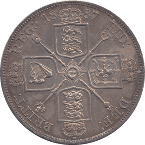 1887 DOUBLE FLORIN ( UNC ) - WORLD COINS - Cambridgeshire Coins