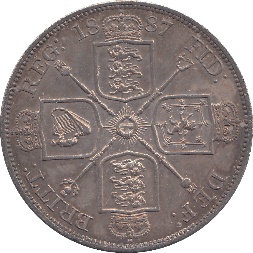 1887 DOUBLE FLORIN ( UNC ) - WORLD COINS - Cambridgeshire Coins
